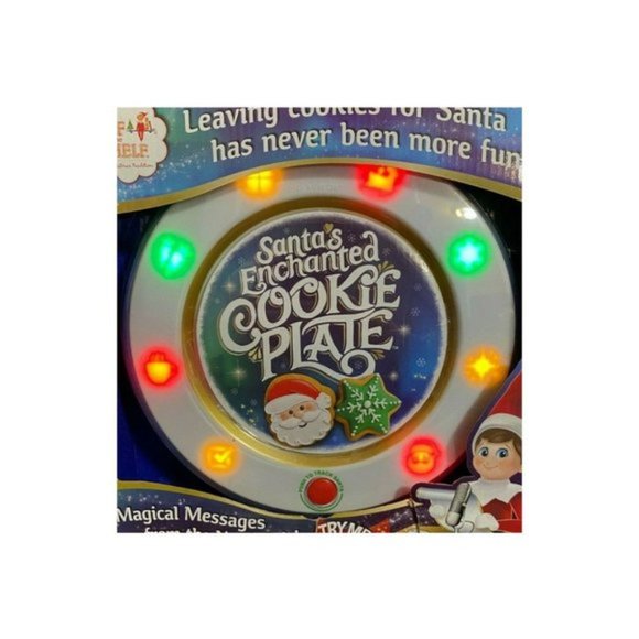 Elf on the Shelf Enchanted Christmas Santa Cookie Plate NIB - Picture 4 of 9